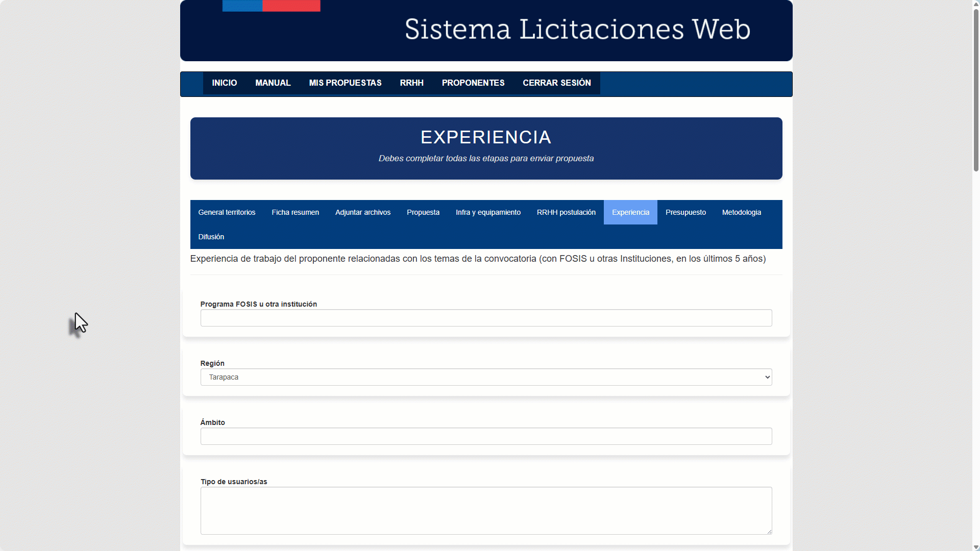 Experiencia Ejecutora