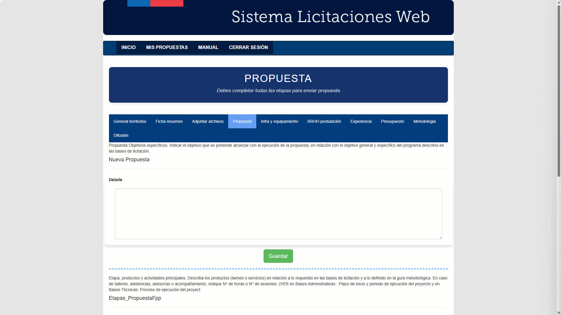 Vista Propuesta