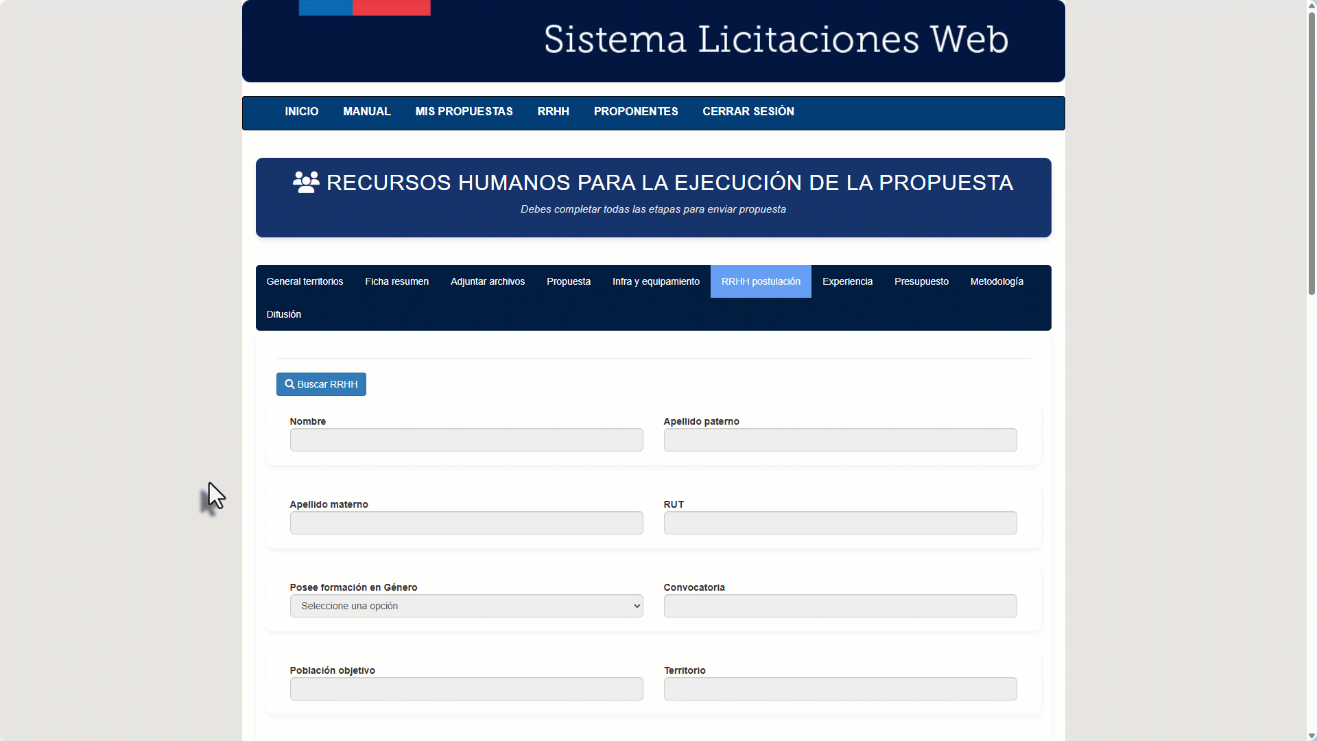 Gestión RRHH